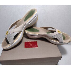 Cole Haan Air Hampden Slide Salt Nubuk Size 9AA Item D19354 Pre-Owned w/ Box